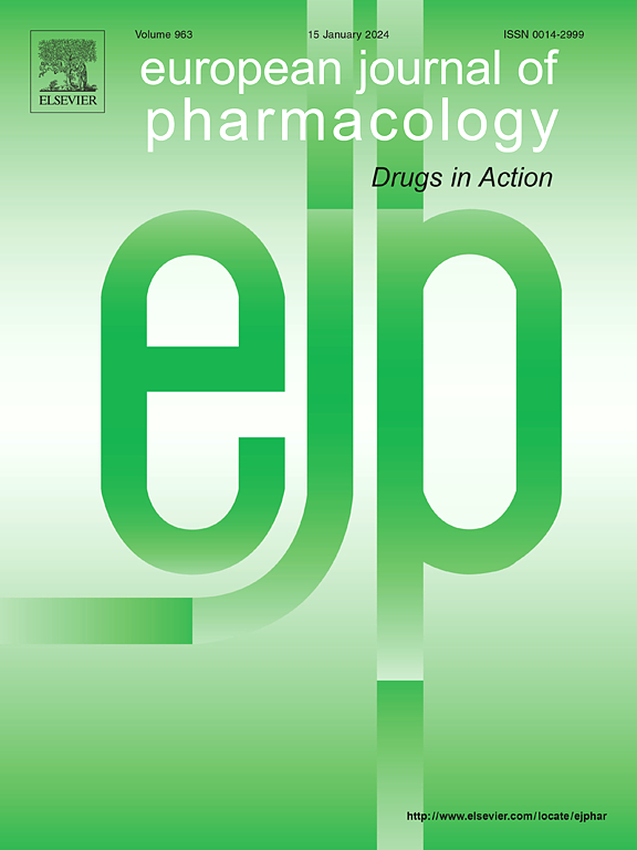 Go to journal home page - European Journal of Pharmacology
